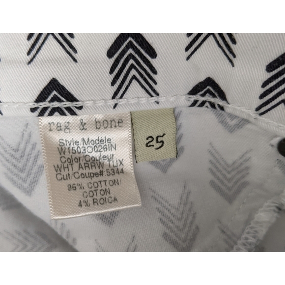 Rag & Bone for Intermix White Arrow Tux Legging Jeans - Picture 8 of 8